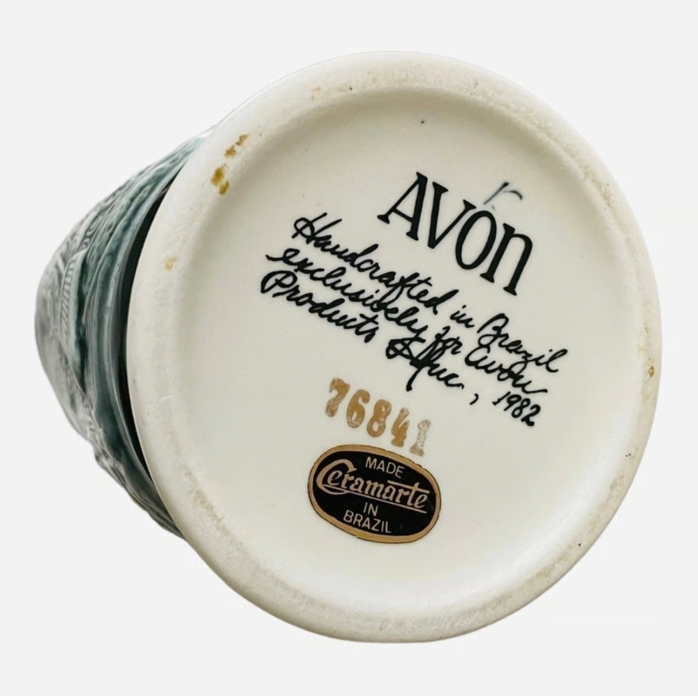 Vintage AVON Beer Mug Locomotive Train Beer Stein with Silver Lid Tankard Mug - Picture 6 of 6